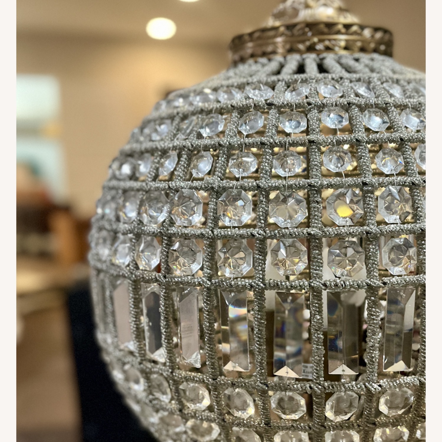 Restoration Hardware French Empire Crystal Globe Chandelier - image-4