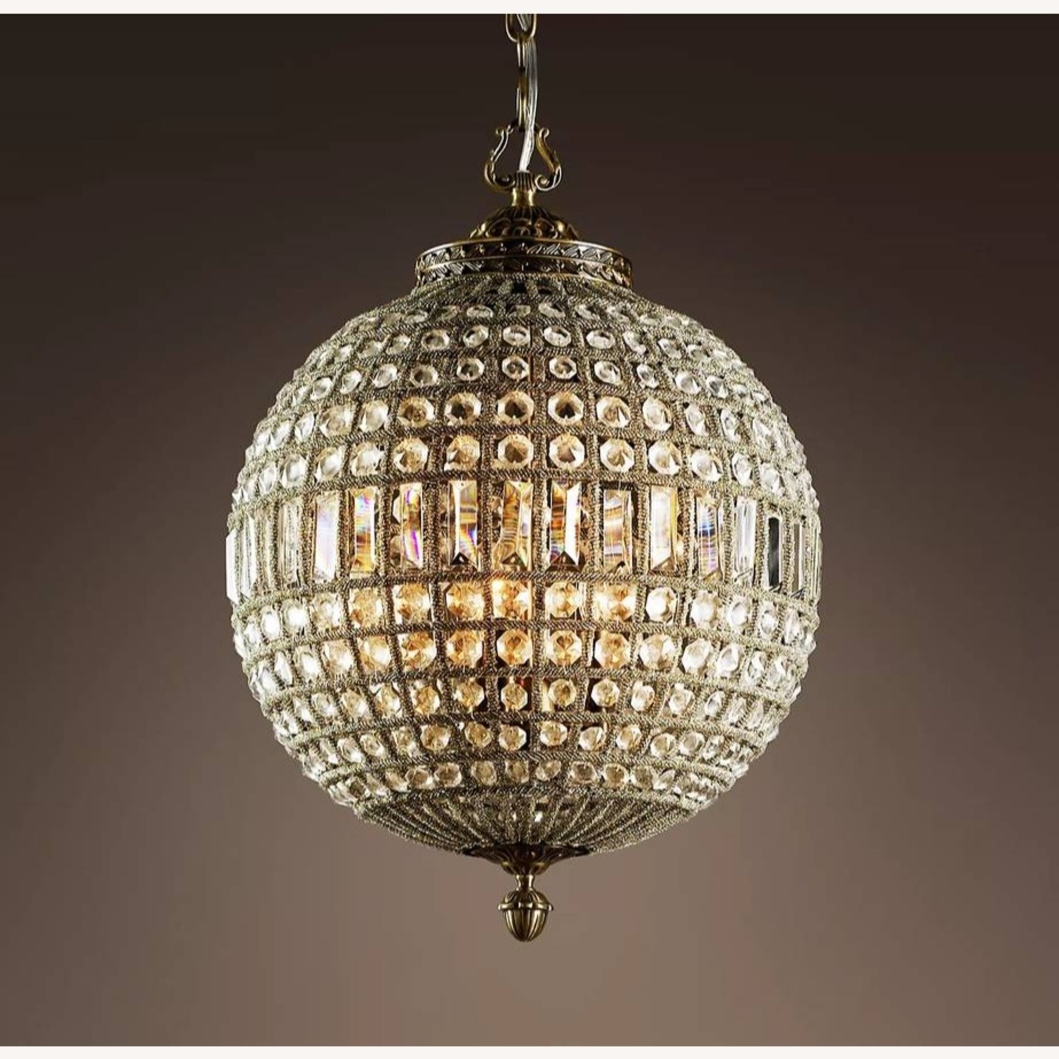 Restoration Hardware French Empire Crystal Globe Chandelier - image-7