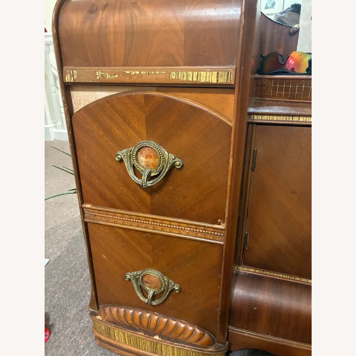 Bassett Dark Brown Wood Armoire - image-7