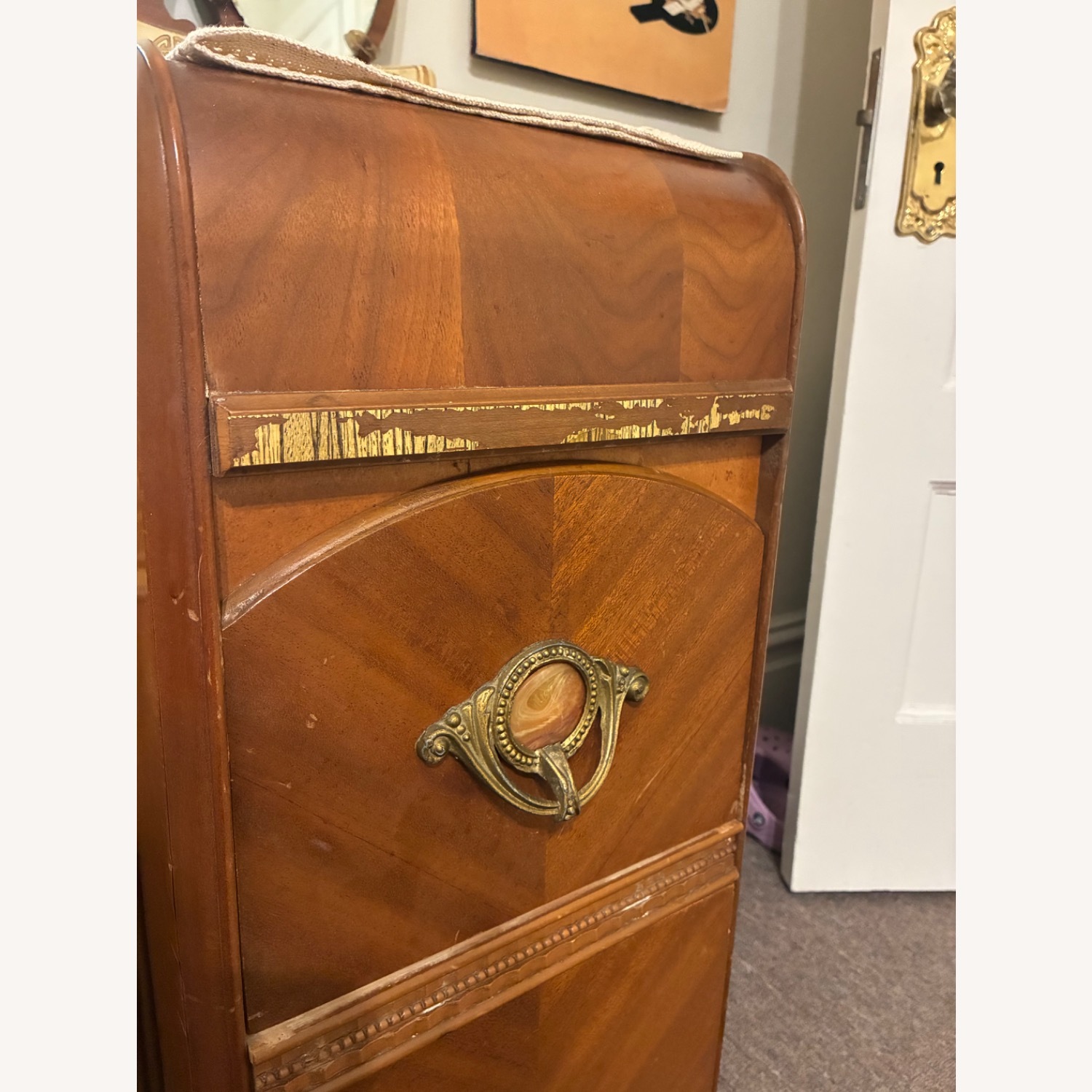 Bassett Dark Brown Wood Armoire - image-6