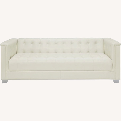 Used Coaster Fine Furniture White 3+ Seater Sofa for sale on AptDeco