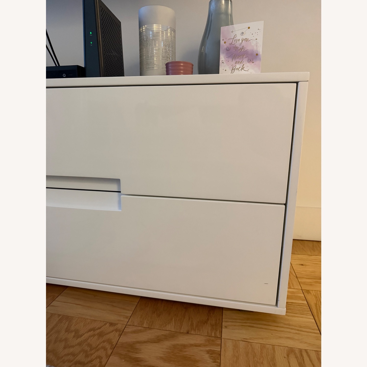 CB2 White Media Storage - image-2