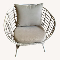 Light Gray Patio Seat Set