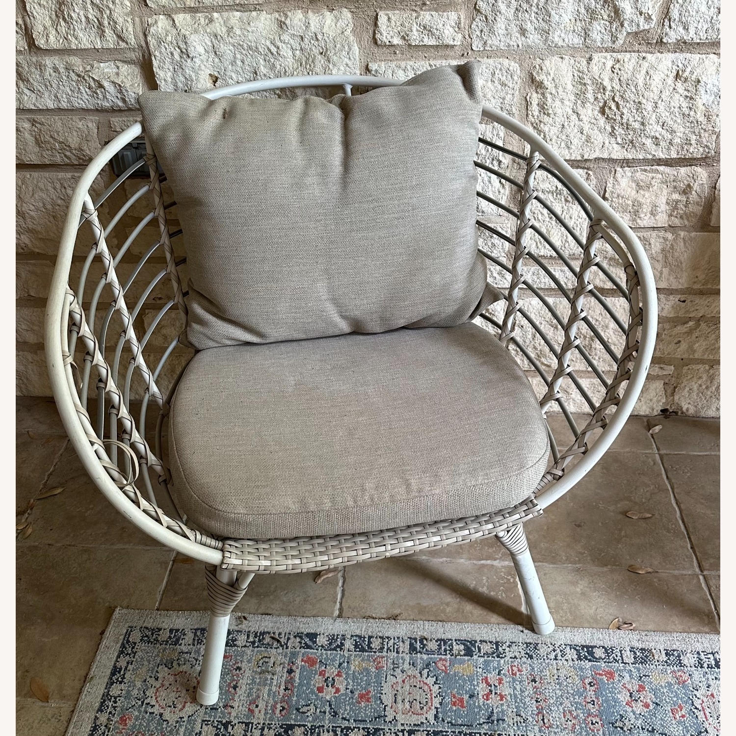 Light Gray Patio Seat Set - image-1