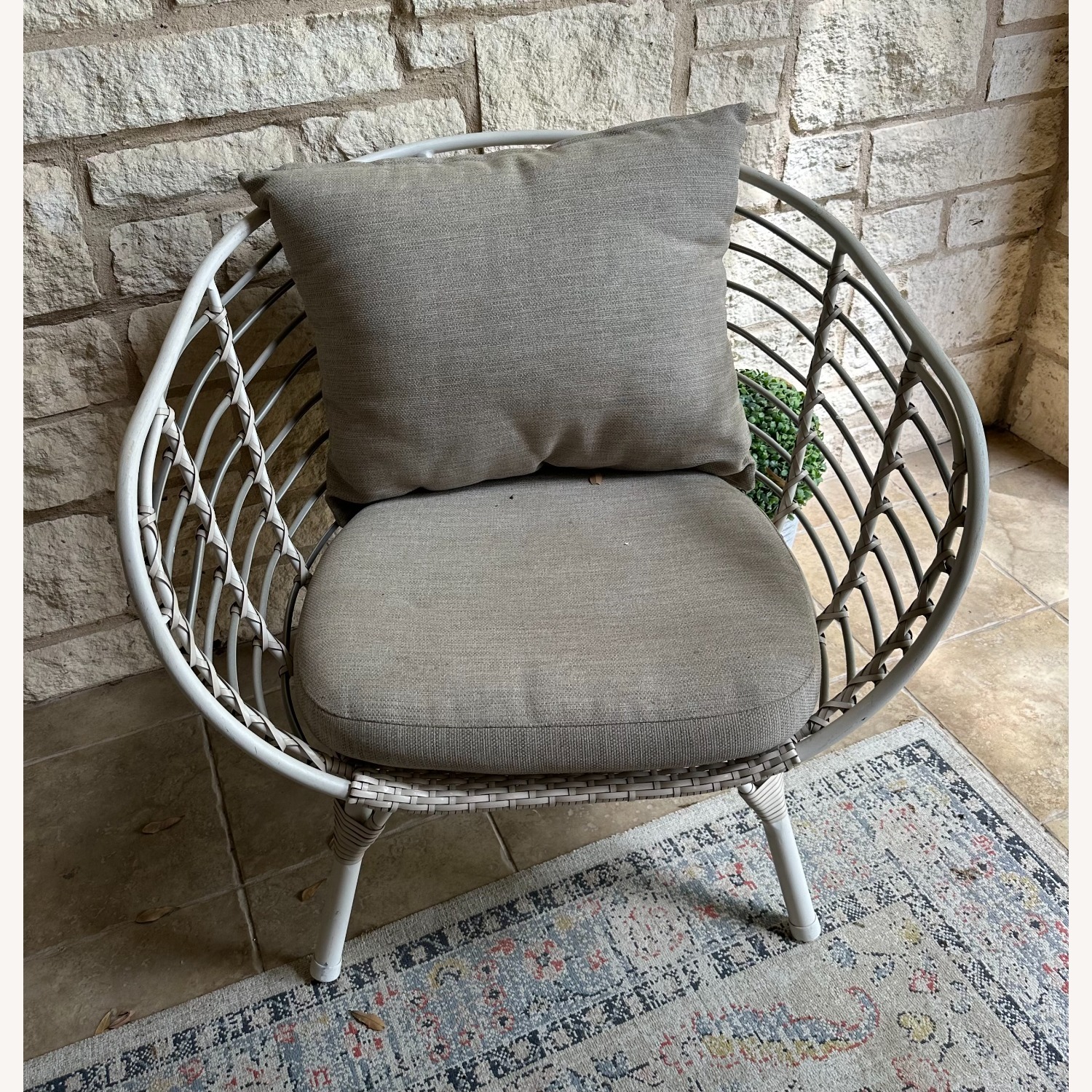 Light Gray Patio Seat Set - image-3