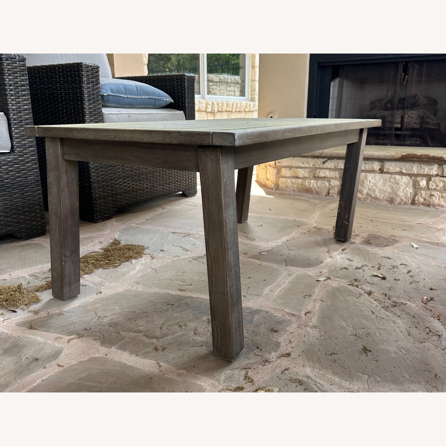 Natural Wood Patio Table - image-3