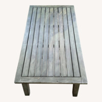 Natural Wood Patio Table