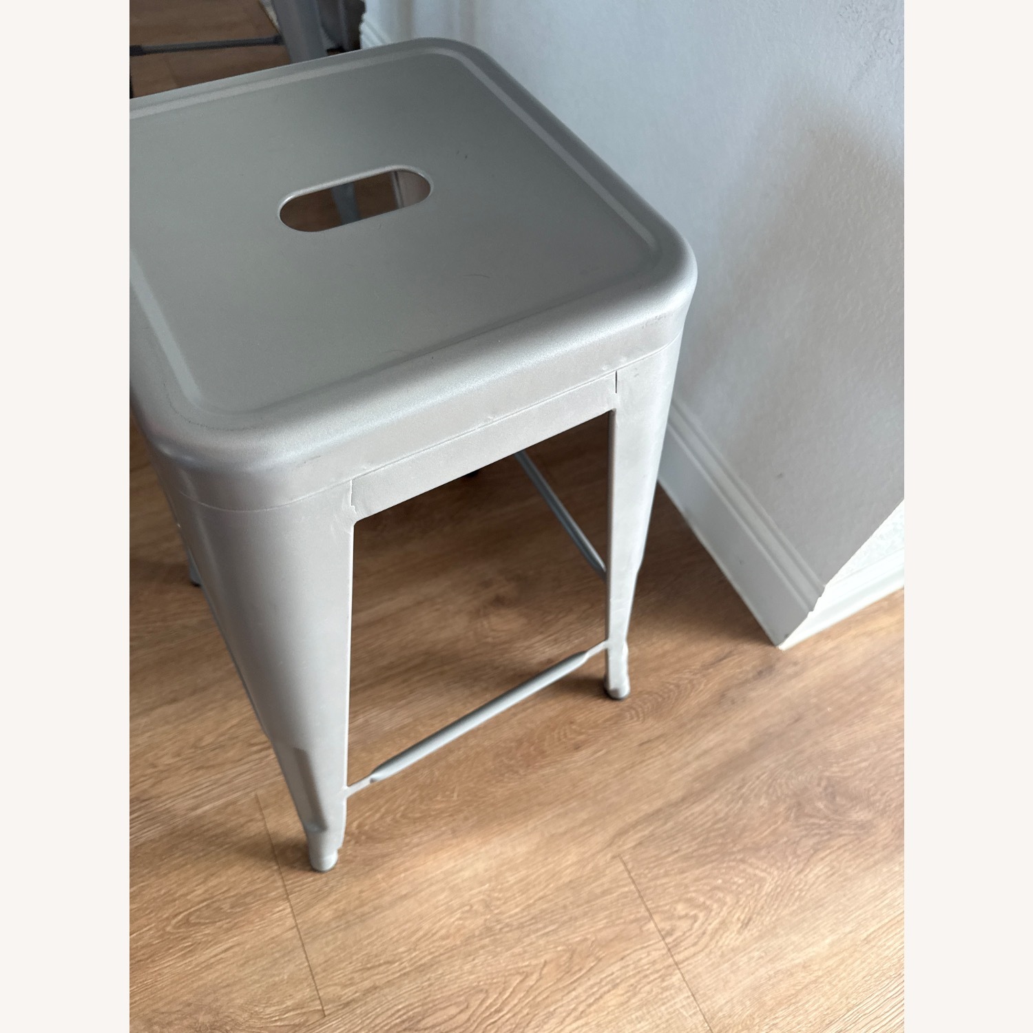 Vogue Furniture 24” Gray Barstools - image-3