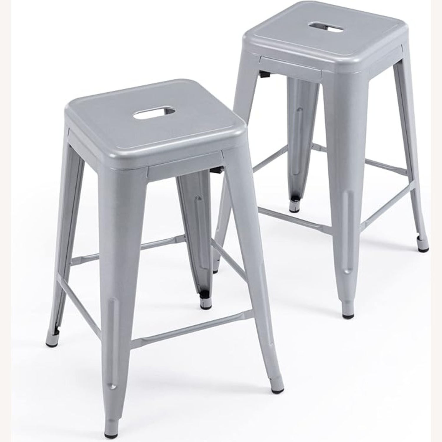 Vogue Furniture 24” Gray Barstools - image-4