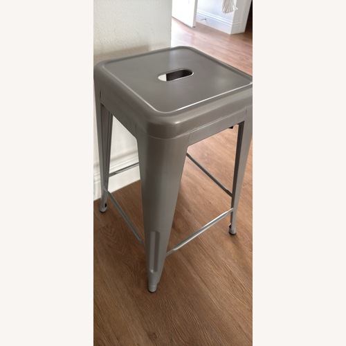 Used Vogue Furniture 24” Gray Barstools for sale on AptDeco