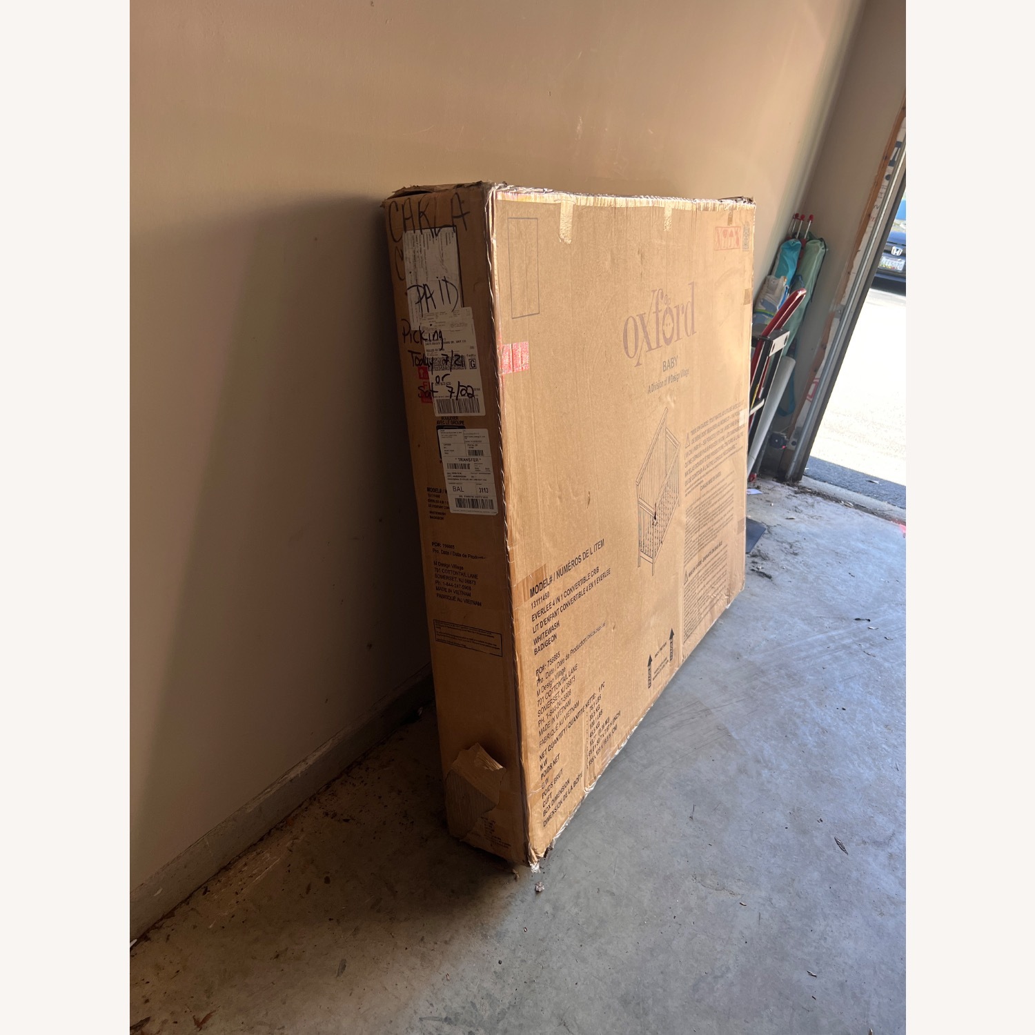 Everlee 4 in 1 White Crib - image-2