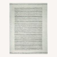 West Elm White Area Rug 8' x 10'