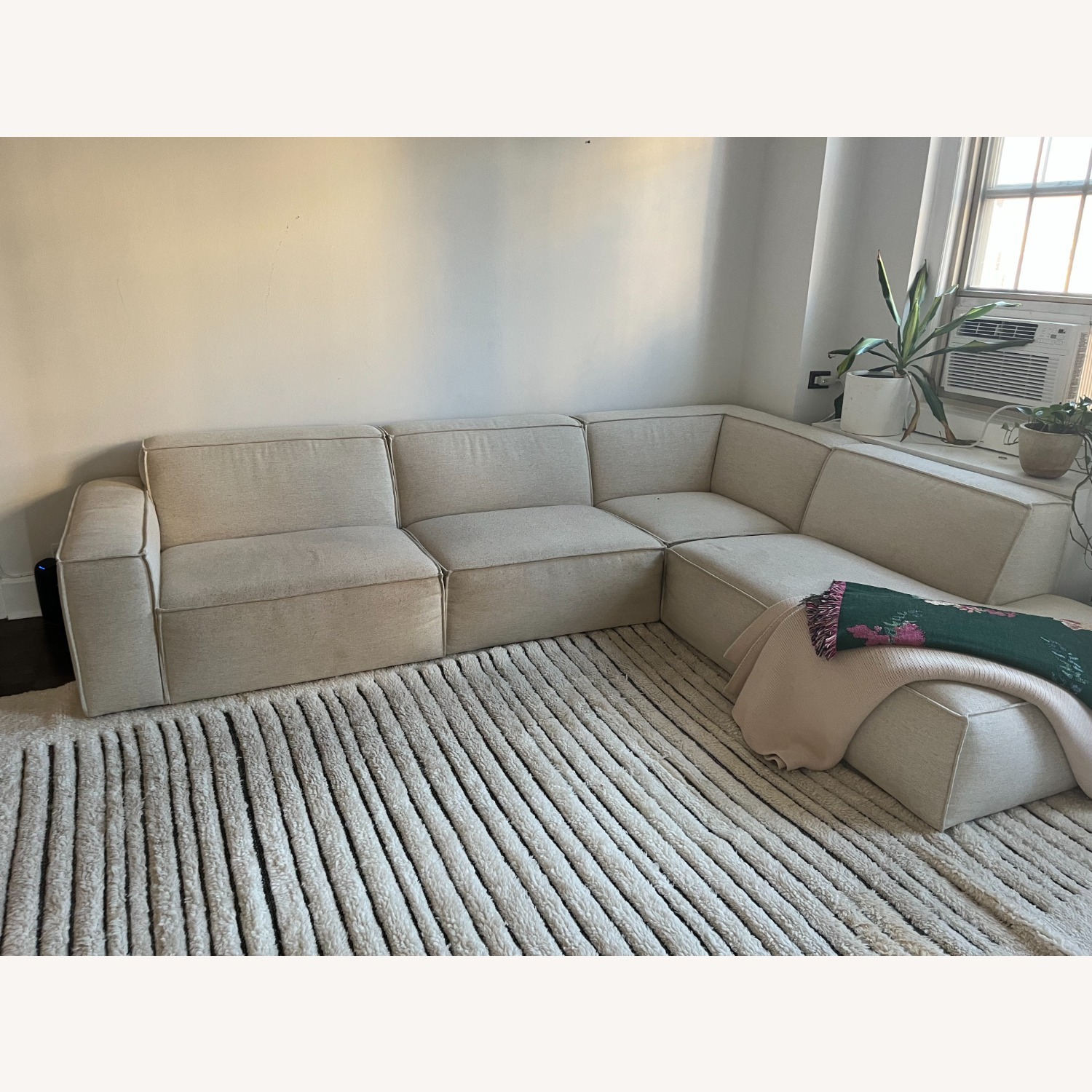 West Elm White Area Rug 8' x 10' - image-2