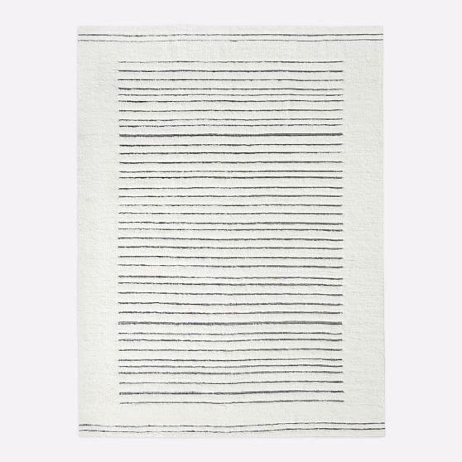 West Elm White Area Rug 8' x 10' - image-1