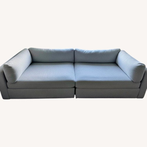Used Light Gray Fabric 2 Piece Sectional for sale on AptDeco