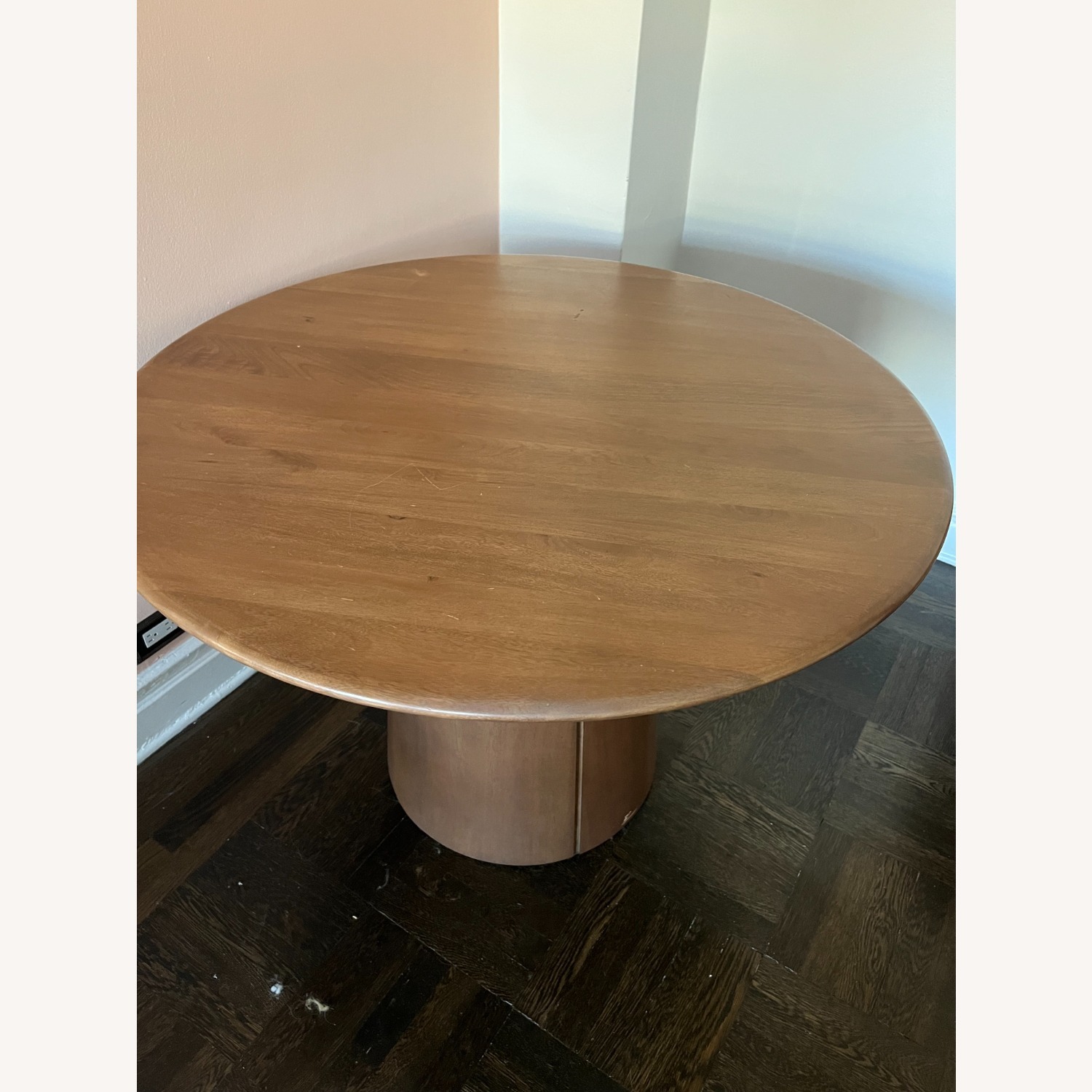 West Elm Anton Solid Wood Round Pedestal Dining Table - image-3