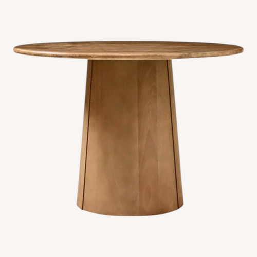 Used West Elm Anton Solid Wood Round Pedestal Dining Table for sale on AptDeco