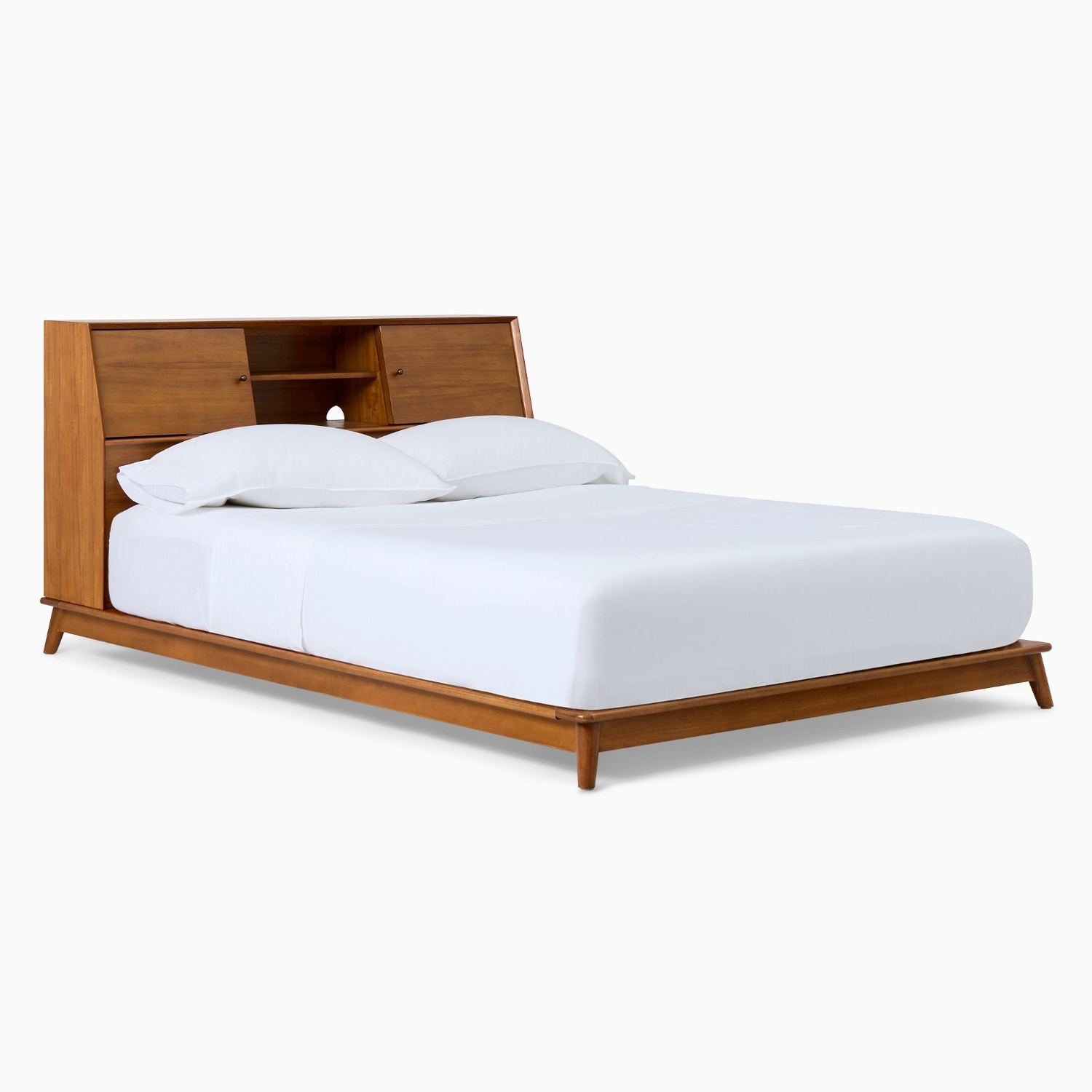 West Elm Natural Wood Full Bed - image-4