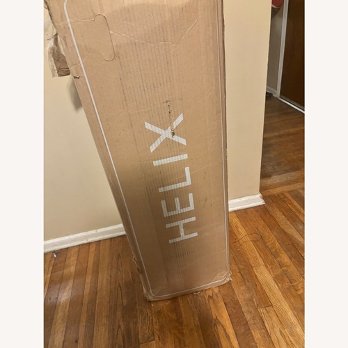 Used Helix Elite Midnight Black Queen Bed for sale on AptDeco