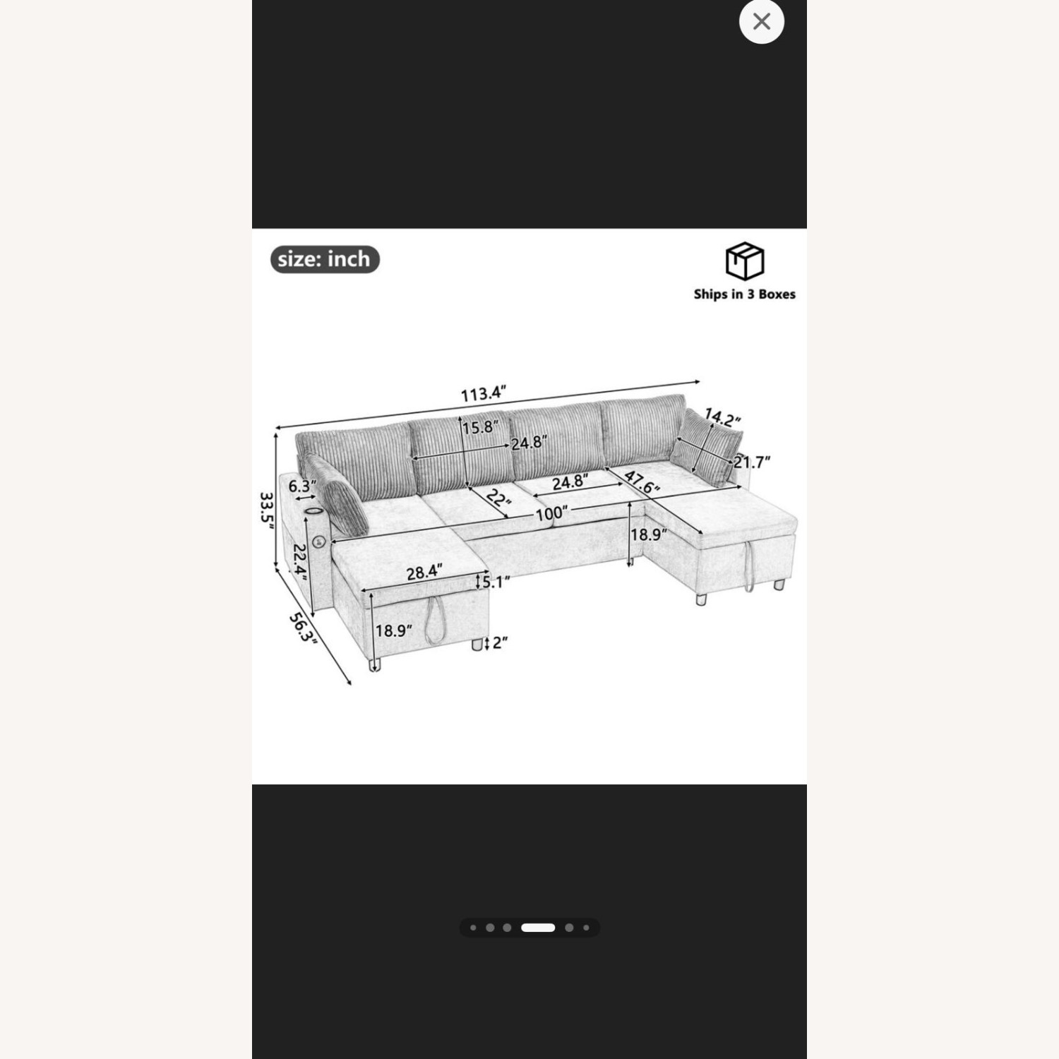 Modernluxe Sleeper Sofa - image-4