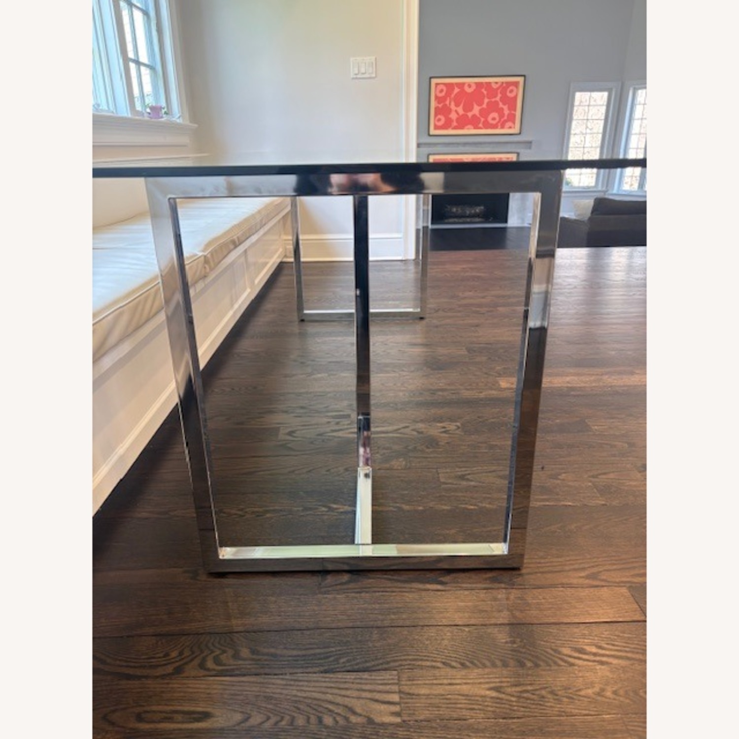 CB2 Silverado 80" Dining Table with Chrome Legs - image-5