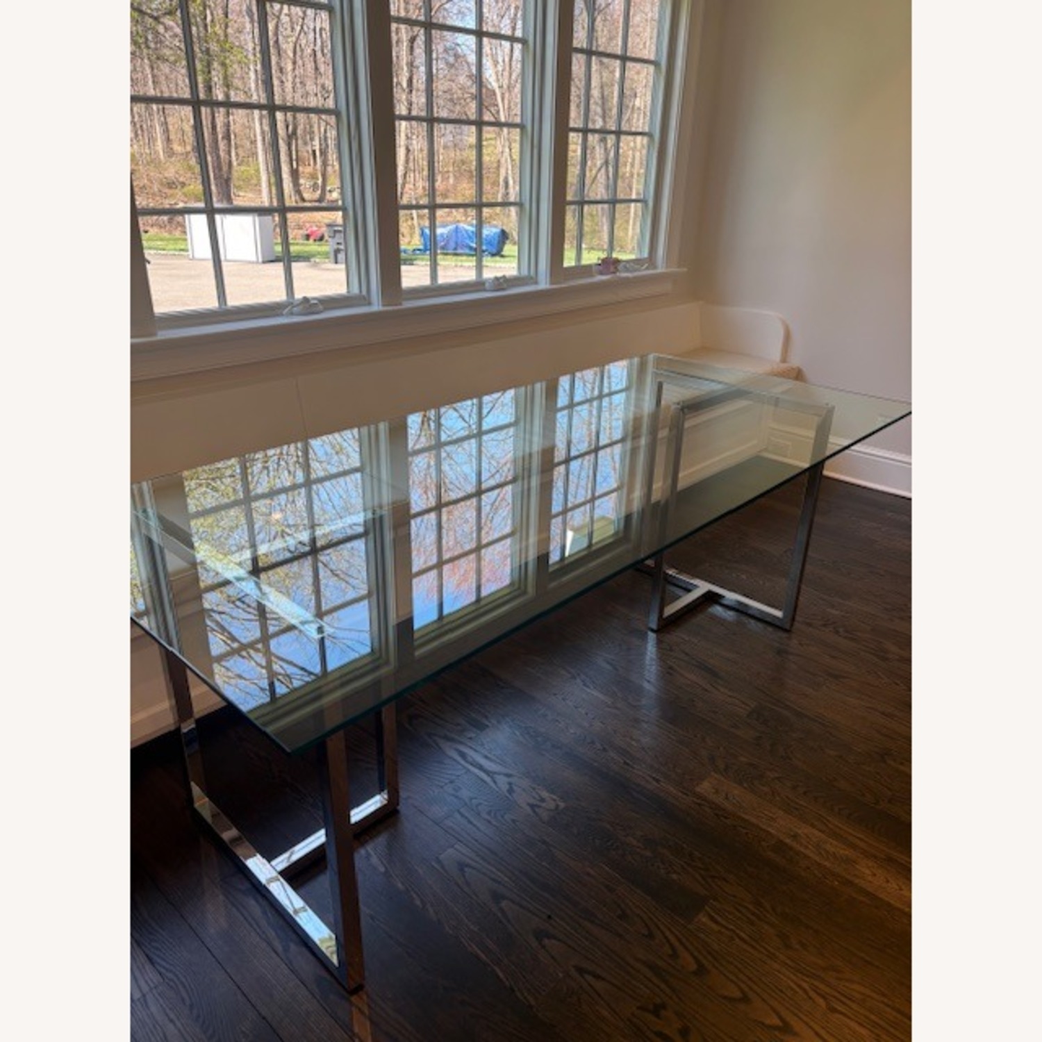 CB2 Silverado 80" Dining Table with Chrome Legs - image-1