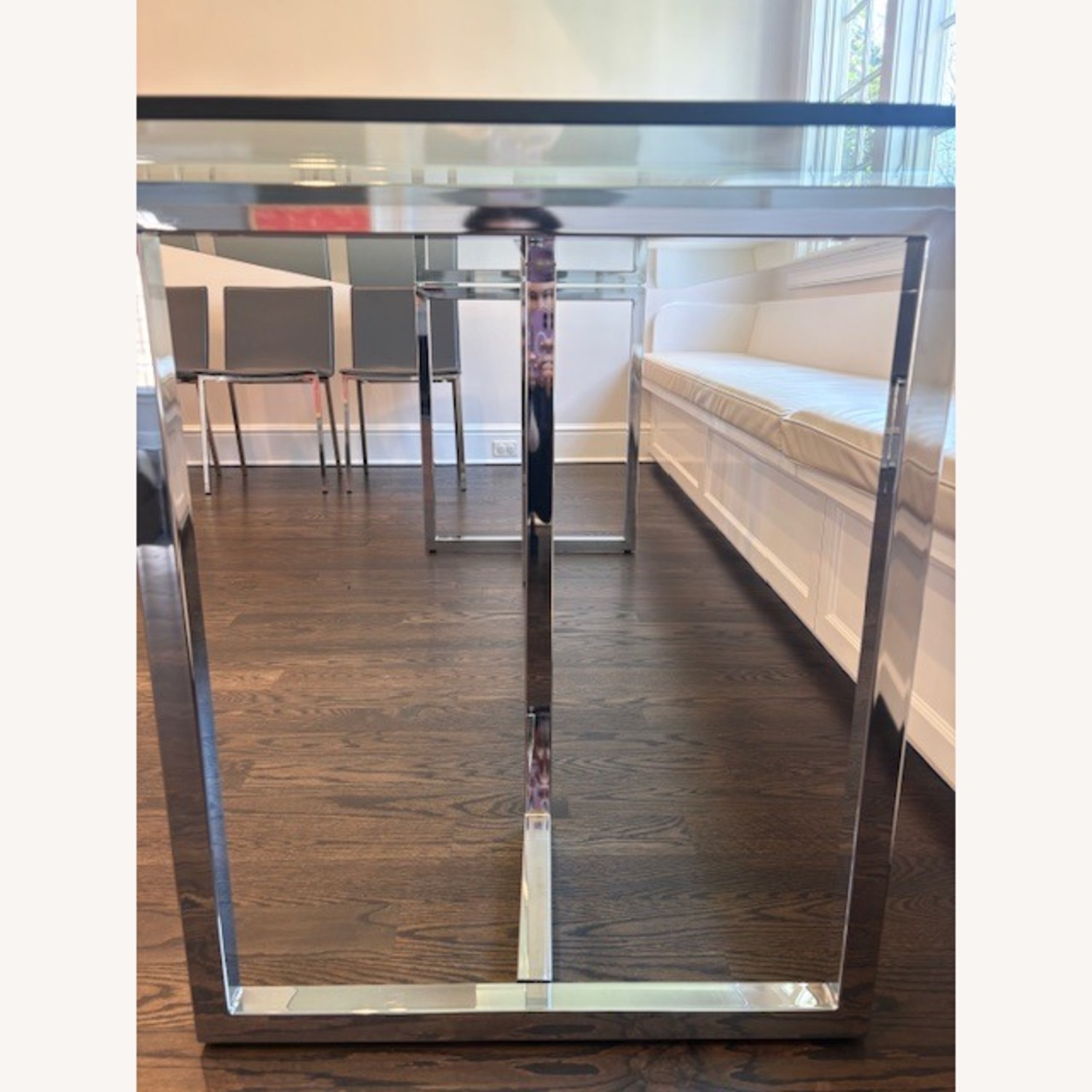 CB2 Silverado 80" Dining Table with Chrome Legs - image-7