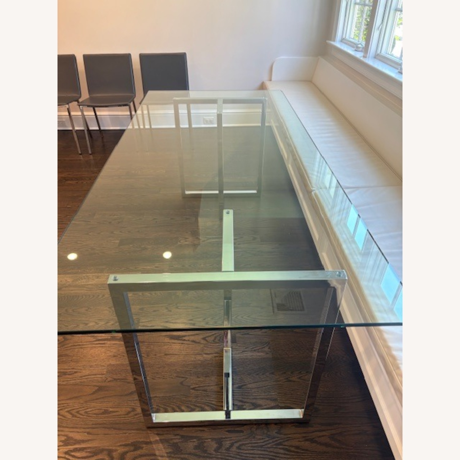CB2 Silverado 80" Dining Table with Chrome Legs - image-4