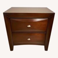 Vintage/Antique Dark Brown Wood Side Tables