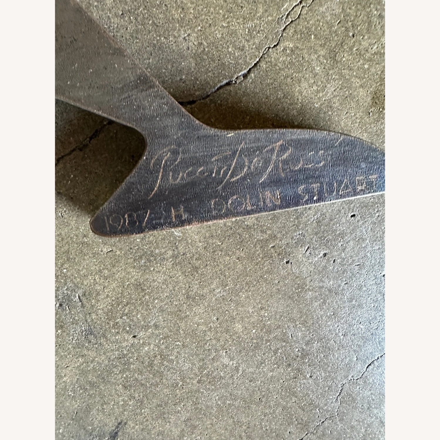 Vintage Glass Pucci De Rossi signed coffee table - image-4