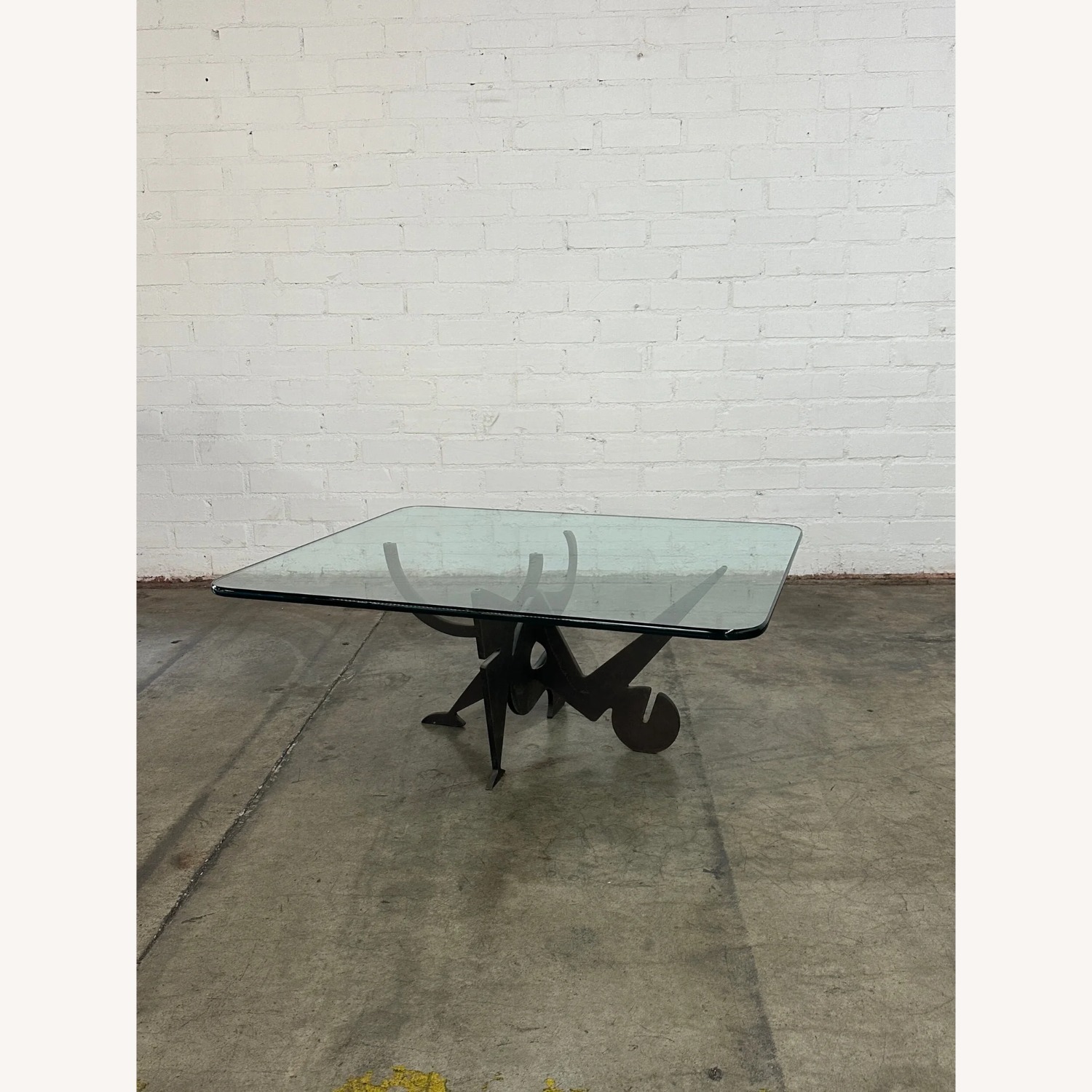 Vintage Glass Pucci De Rossi signed coffee table - image-2