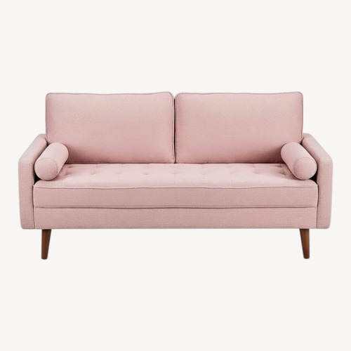 Used Amazon Koorlian Pink Fabric Loveseat for sale on AptDeco
