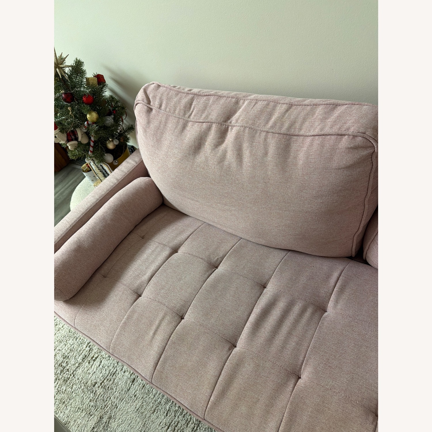 Amazon Koorlian Pink Fabric Loveseat - image-6