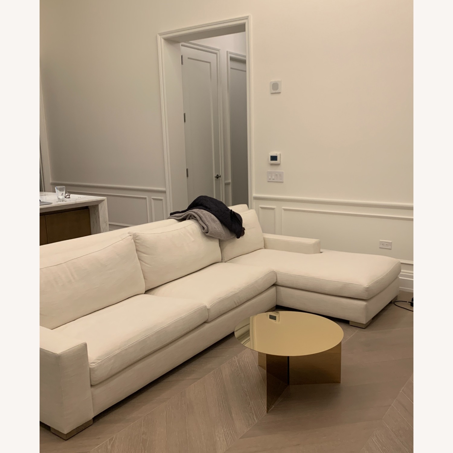 Restoration Hardware Parisian Track Arm Sofa with Chaise - image-1