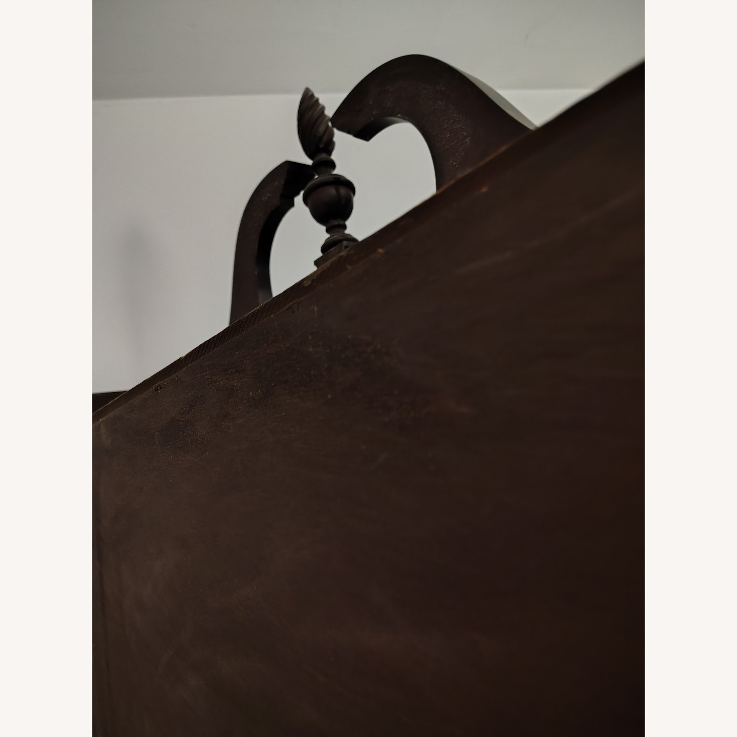 Vintage/Antique Dark Brown Wood Chest - image-2