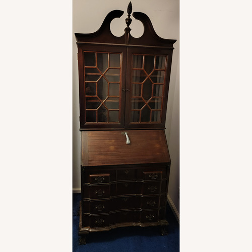 Used Vintage/Antique Dark Brown Wood Chest for sale on AptDeco