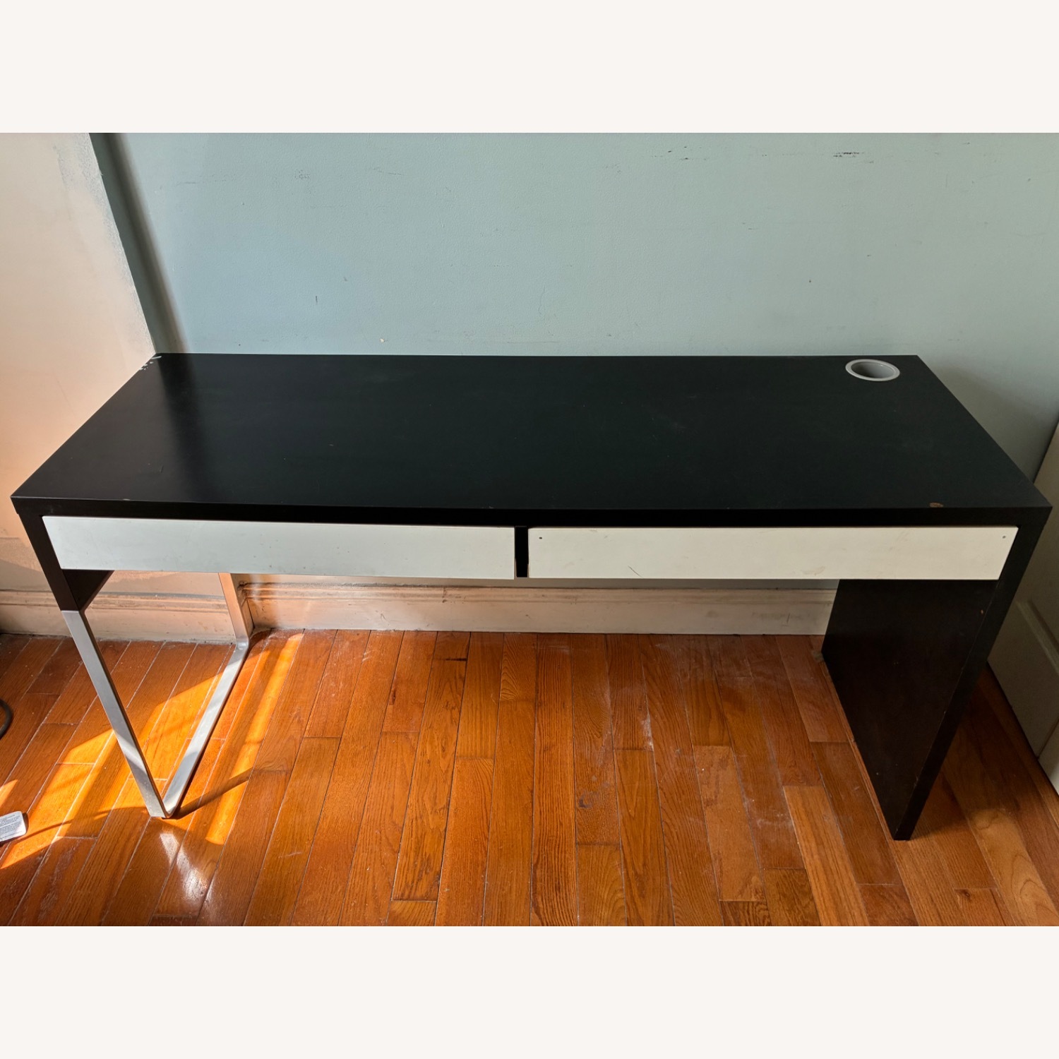 IKEA MICKE Desk (Black & White) - image-1