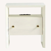 Anthropologie White Merriton Nightstand