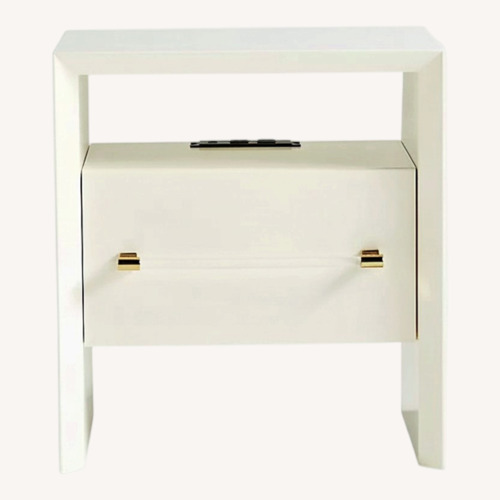 Used Anthropologie White Merriton Nightstand for sale on AptDeco