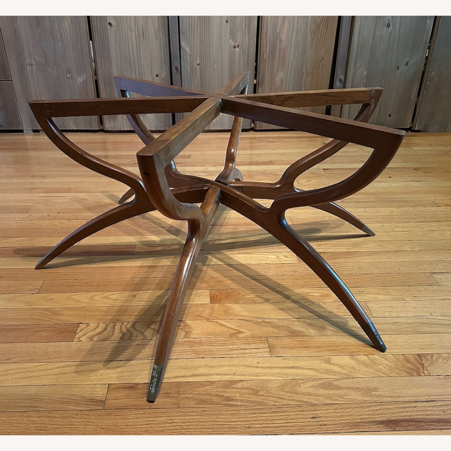Vintage Moroccan Brass Tray Table - image-4