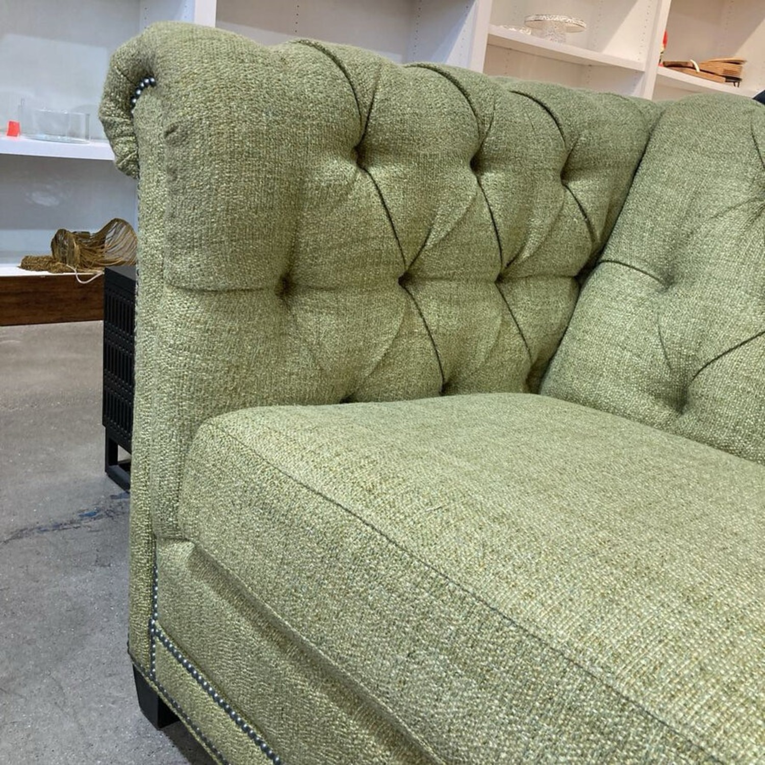 Arhaus Tufted Chesterfield Rollarm Sleeper Sofa - image-4