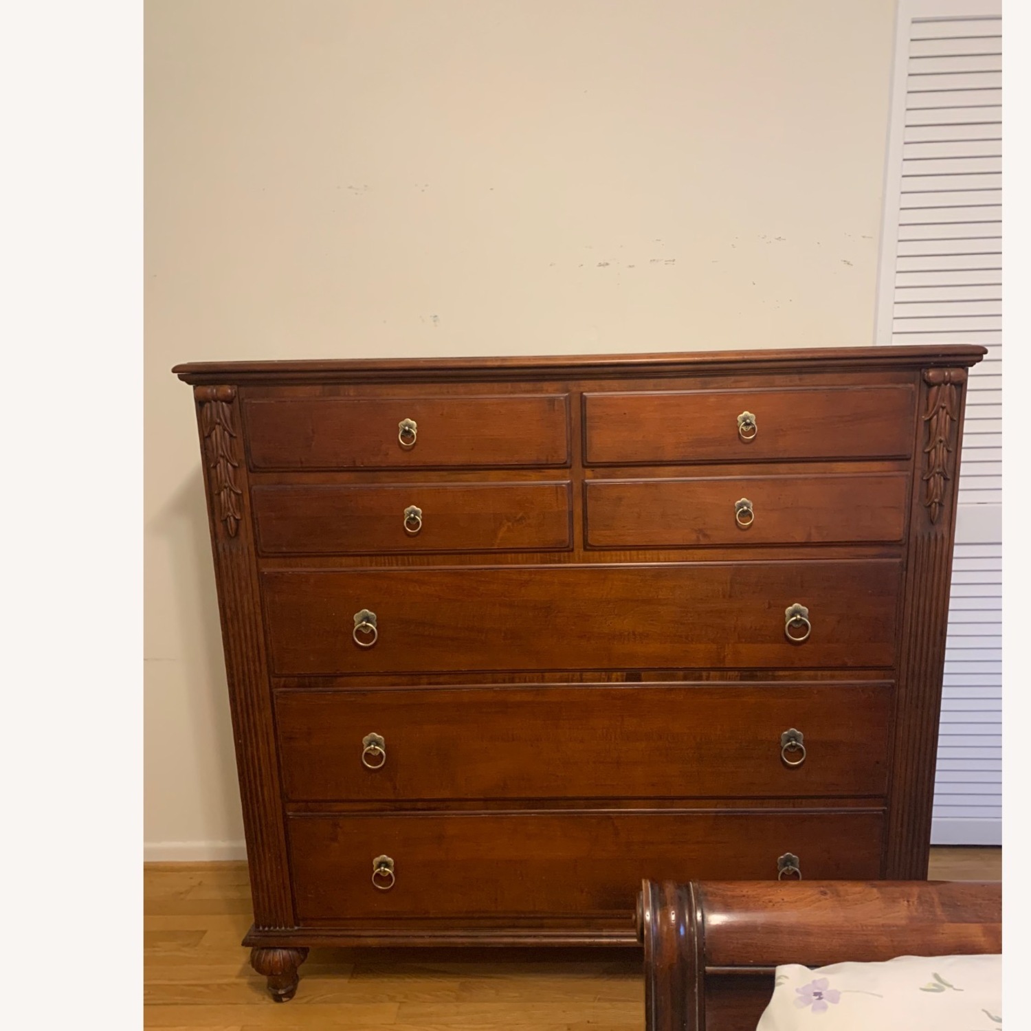 Ethan Allen Dark Brown Wood Dresser - image-3