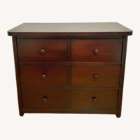 Dark Brown Wood Dresser