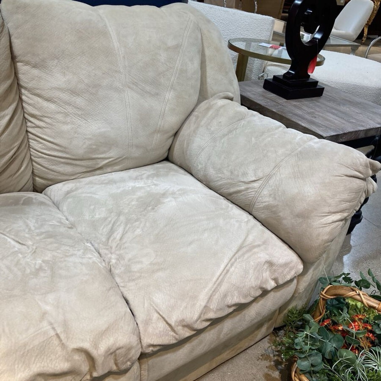 Plush Microfiber Two-Seat Loveseat - image-4