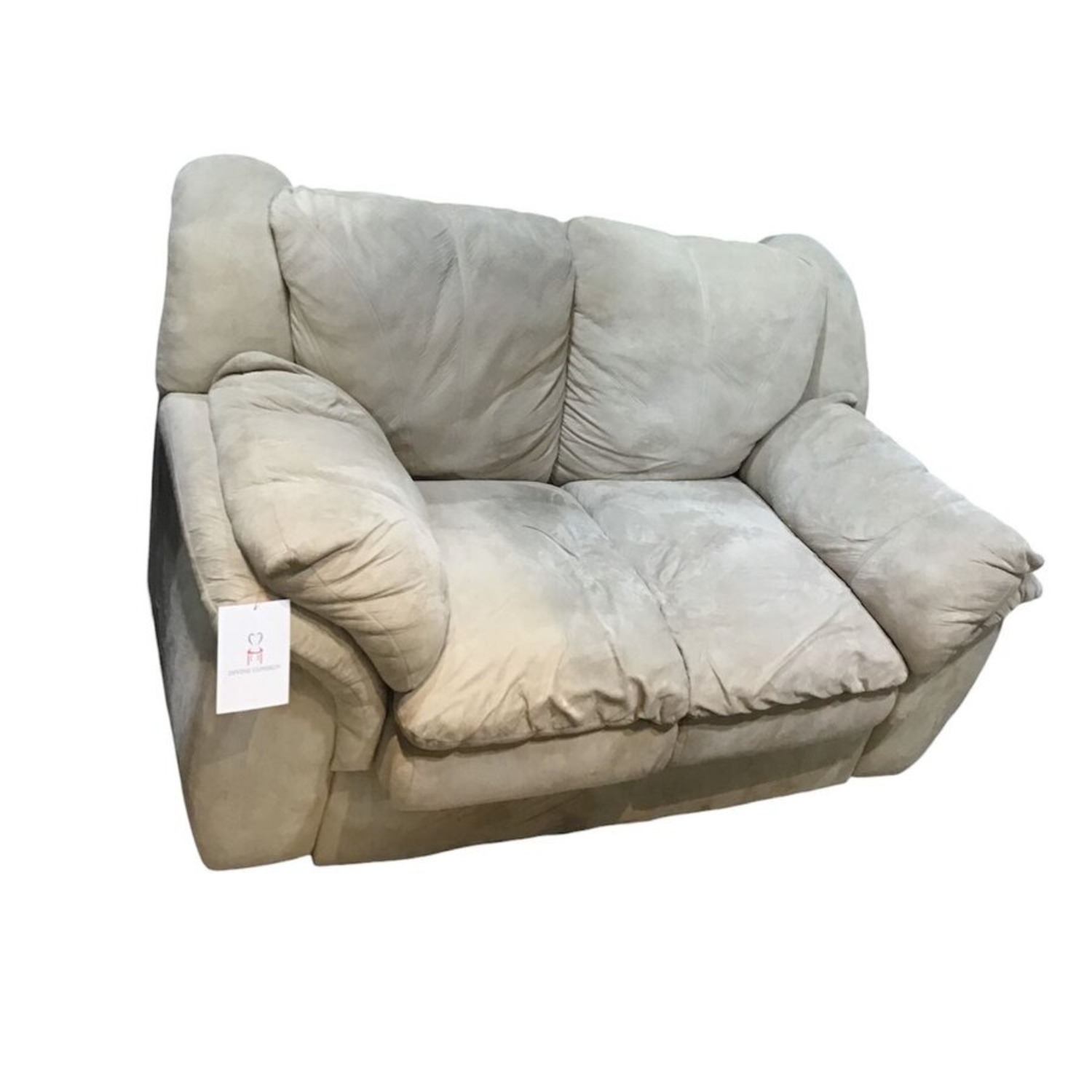 Plush Microfiber Two-Seat Loveseat - image-1