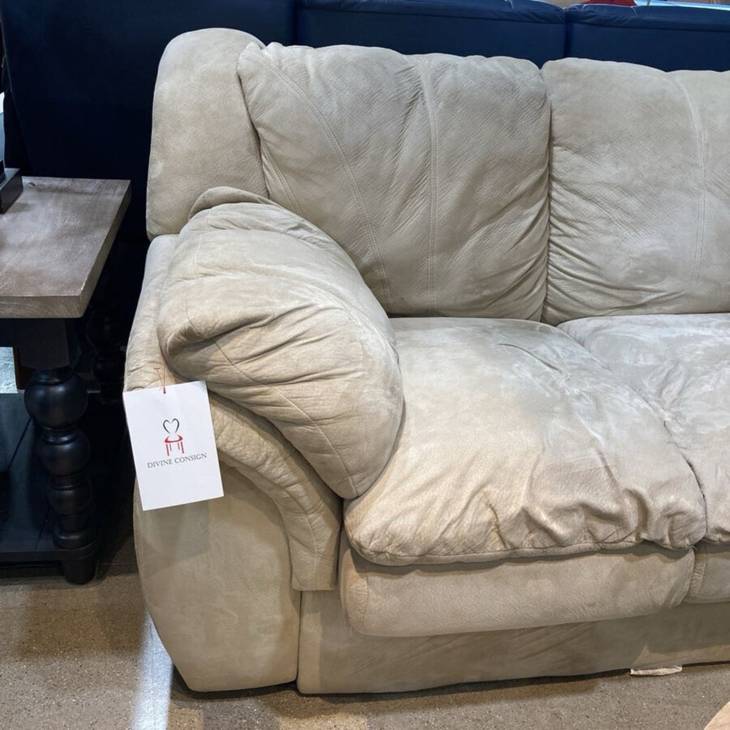 Plush Microfiber Two-Seat Loveseat - image-3