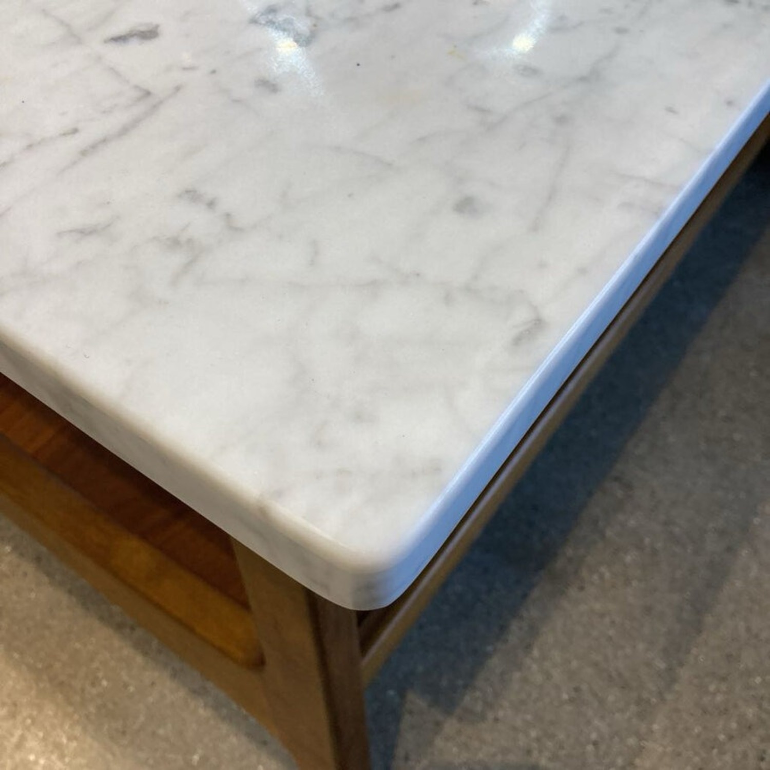 West Elm Reeve Marble Top Coffee Table - image-4