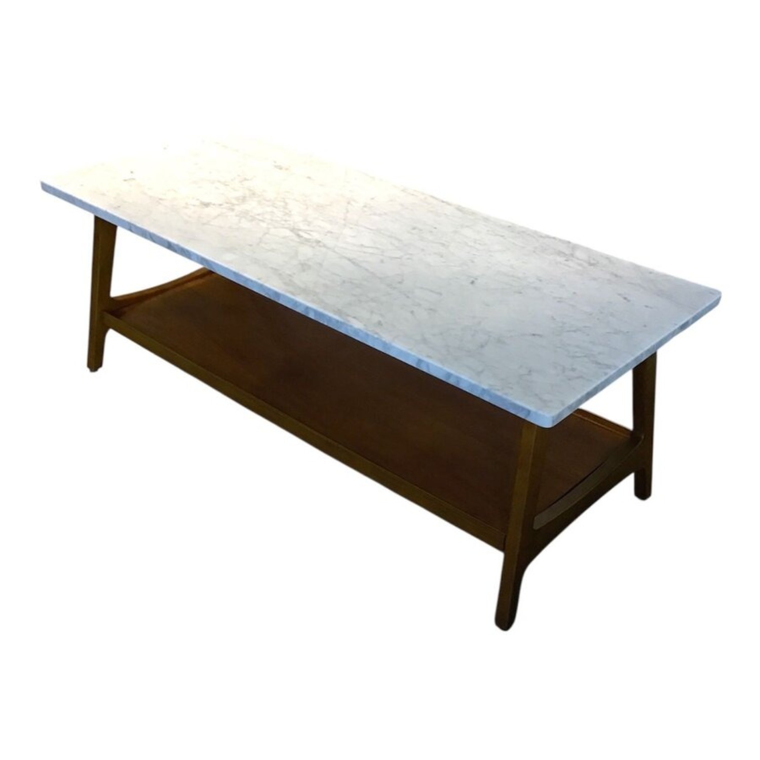 West Elm Reeve Marble Top Coffee Table - image-1