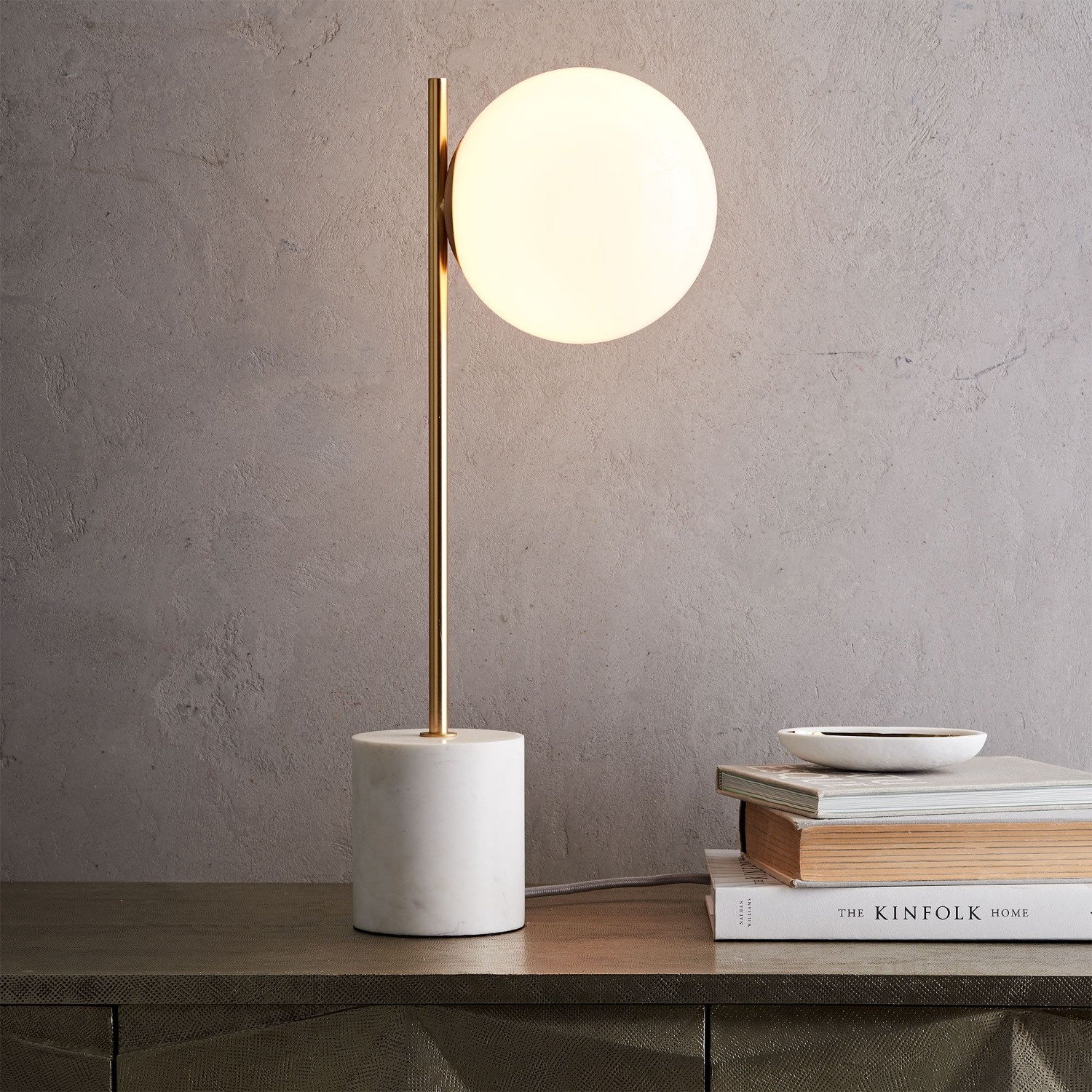 West Elm Sphere & Stem Table Lamp - image-1