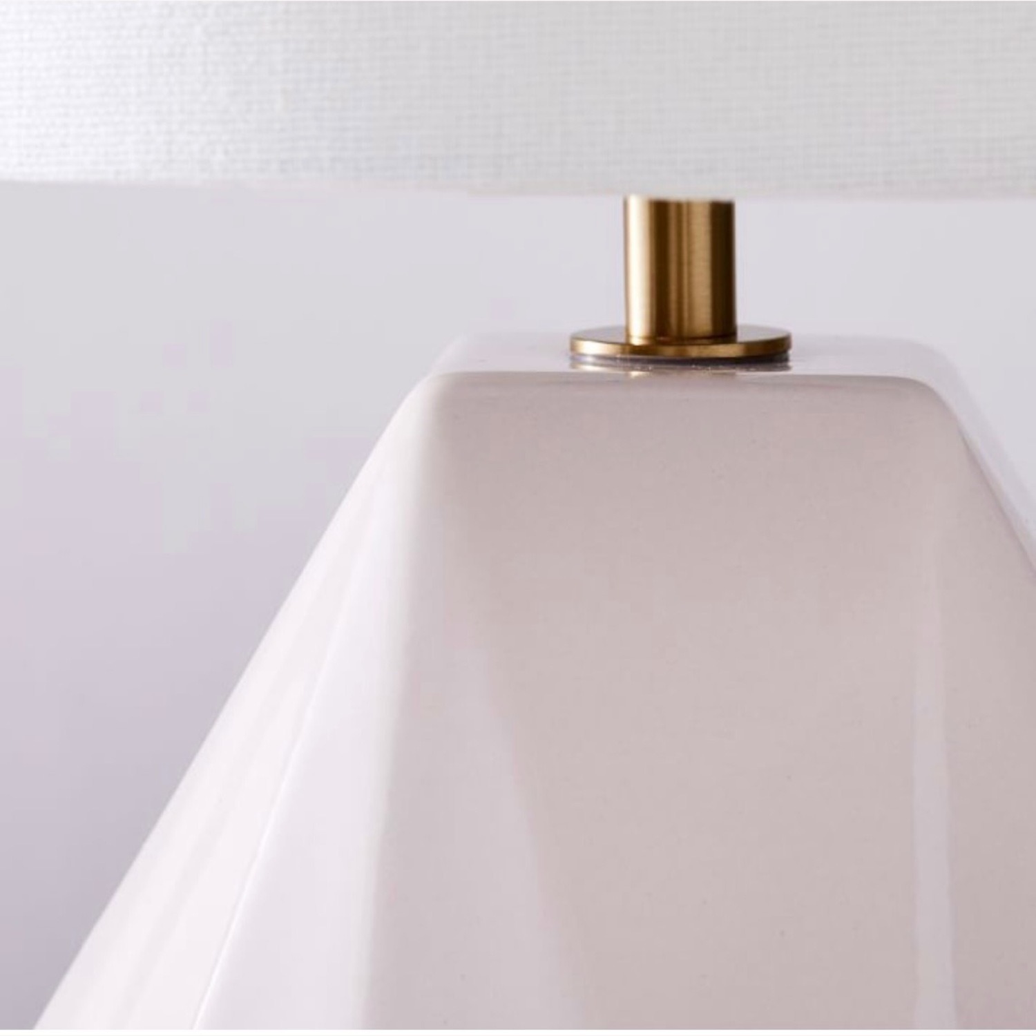 West Elm Faceted Porcelain Table Lamp - image-2